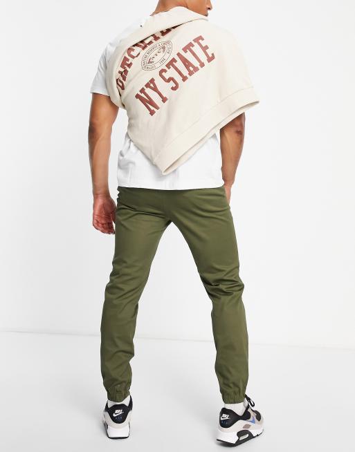 Dickies Twill joggers in military green | ASOS