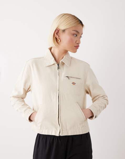 Dickies – Ungefütterte Malerjacke aus Canvas in Hellbeige - view 1