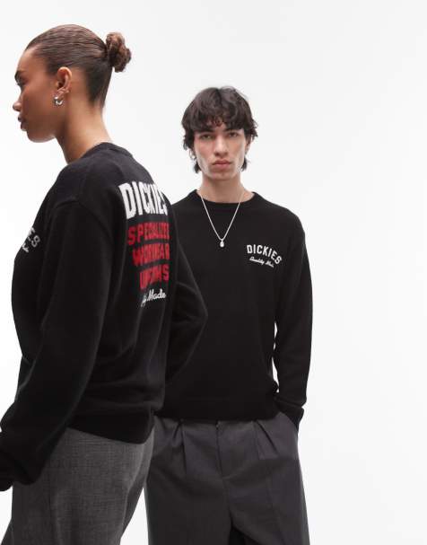 Dickies – Uniform – Svart sweatshirt med logga baktill - view 1