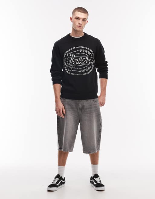 Dickies - Union - Jacquard sweater in zwart, 2 van 5