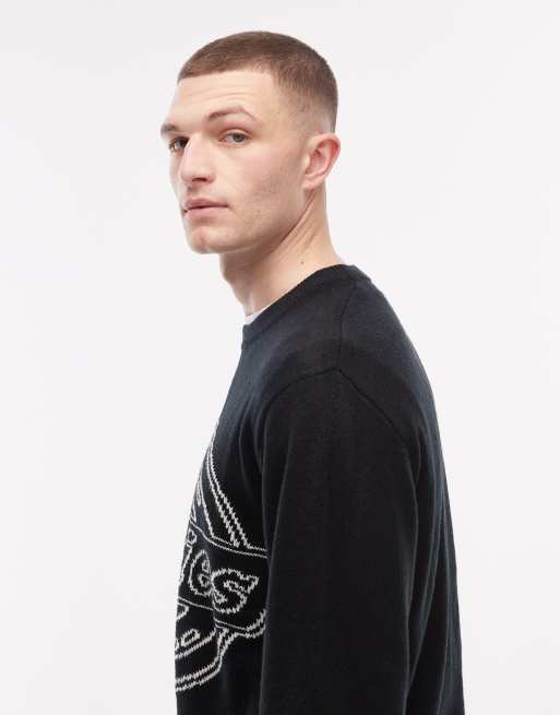 Dickies - Union - Jacquard sweater in zwart, 4 van 5