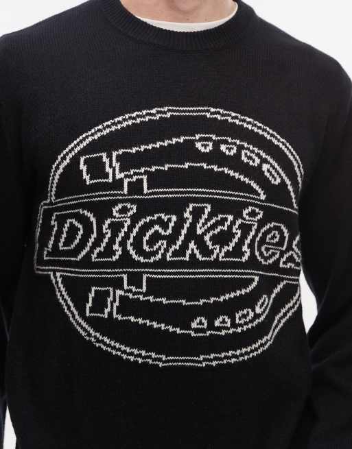 Dickies – Union – Jacquard-Sweatshirt in Schwarz, 5 von 5