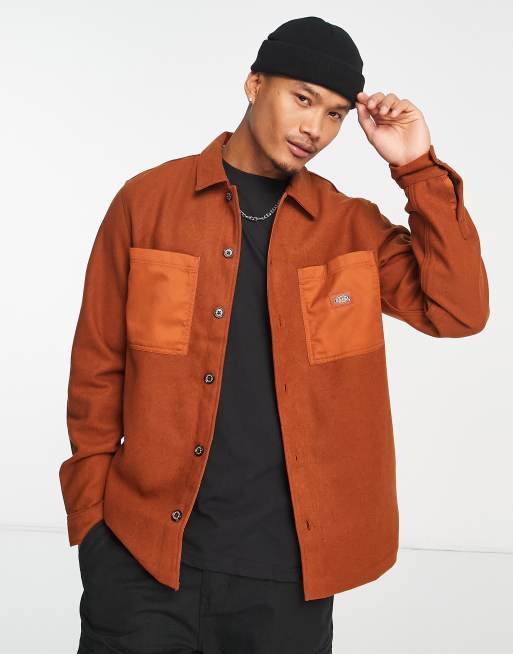 Dickies Union shirt in brown | ASOS