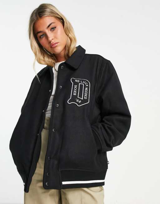 Unisex Spring Varsity Jacket - black / L