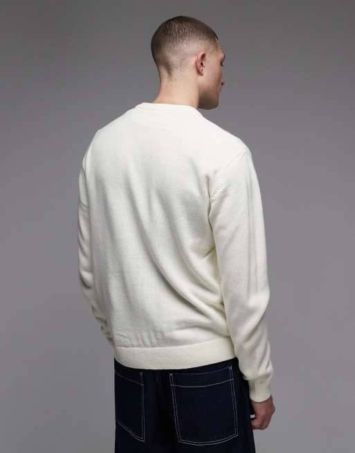 Dickies – Union – Żakardowy sweter w kolorze złamanej bieli, 3 z 5