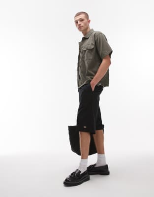 Dickies Dickies unionville 13 inch pleated work short in black