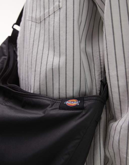 Dickies - Unionville - Borsa a tracolla nera in nylon, 3 di 4