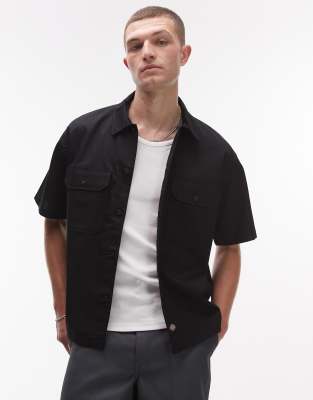 Dickies Dickies unionville boxy fit work shirt in black