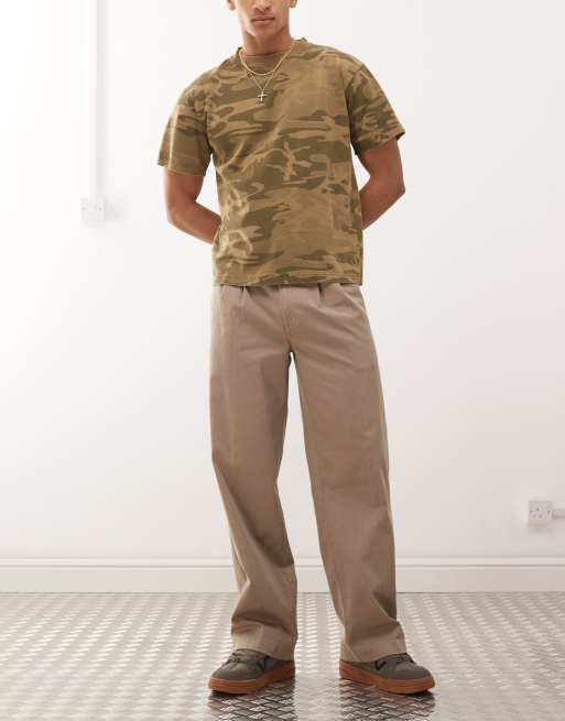 Dickies – Unionville – Brązowe spodnie w stylu roboczym z zakładkami, 2 z 5