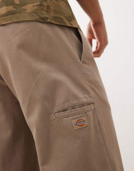 Dickies – Unionville – Brązowe spodnie w stylu roboczym z zakładkami, 4 z 5