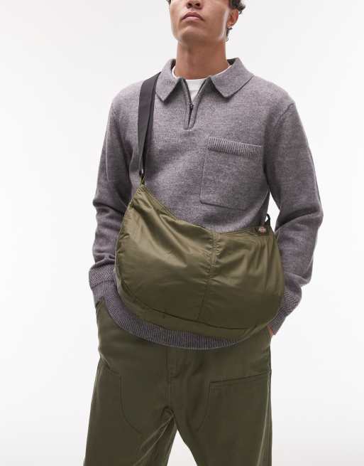 Dickies – Unionville – Nylonowa torebka crossbody w zielonym odcieniu khaki