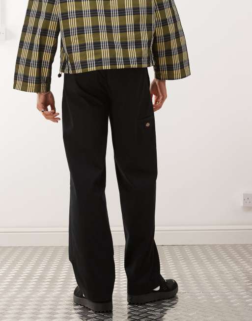 Dickies Unionville pleated work pants in black | ASOS