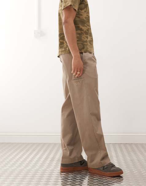 Dickies Unionville pleated work pants in brown - view 1