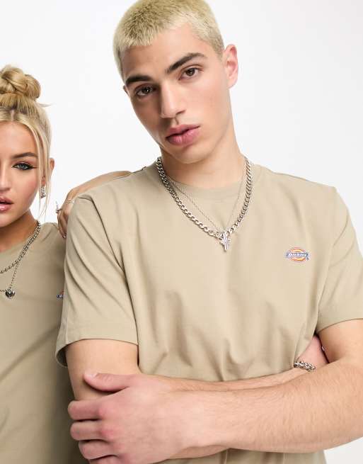 Dickies – Unisex – Mapleton – Sandfärgad t-shirt med liten logga