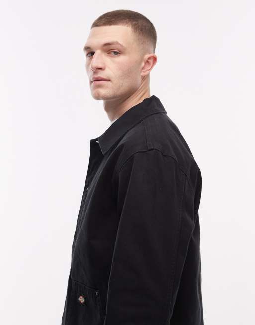 Dickies unlined canvas barn jacket in black, 4 of 5