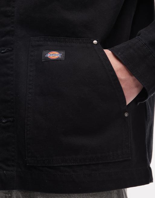 Dickies unlined canvas barn jacket in black, 5 of 5