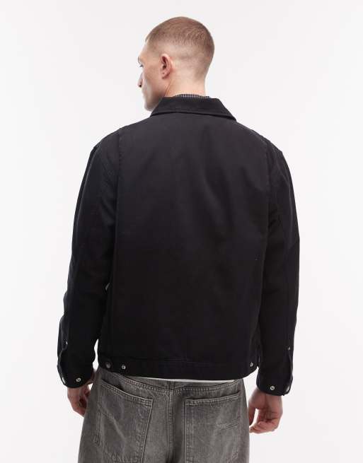 Dickies unlined canvas painter jacket in black, 3 of 5