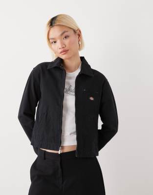 Dickies Unlined Canvas Painter Jacket W In Black