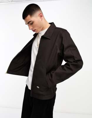 Dickies Dickies unlined eisenhower jacket in dark brown