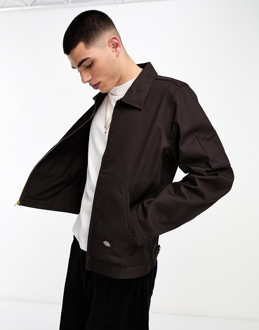 Dickies unlined eisenhower jacket in dark brown