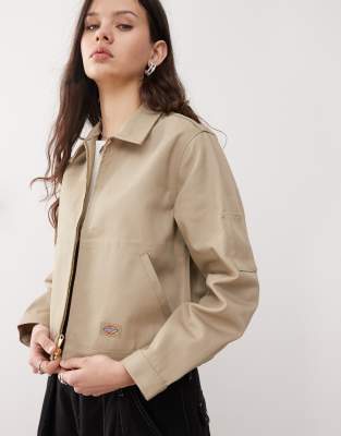 Dickies - Unlined Eisenhower - Kurz geschnittene Jacke in Khaki-Grün