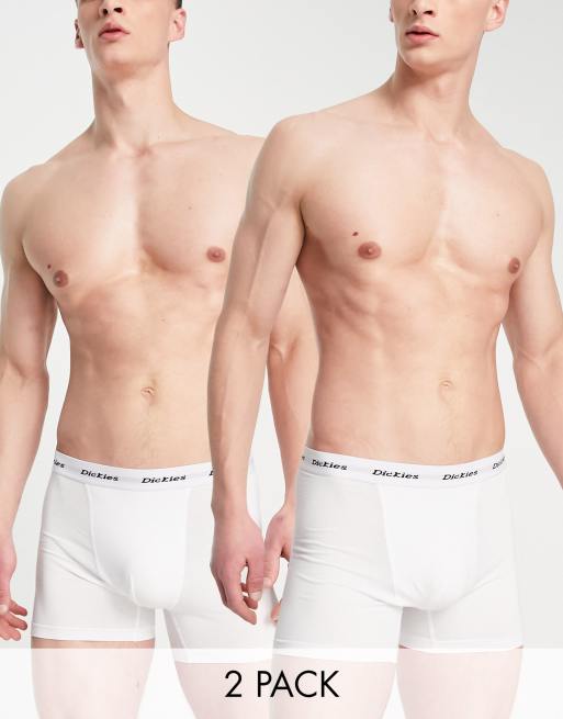 Dickies – Unterhosen im 2er-Set in Weiß