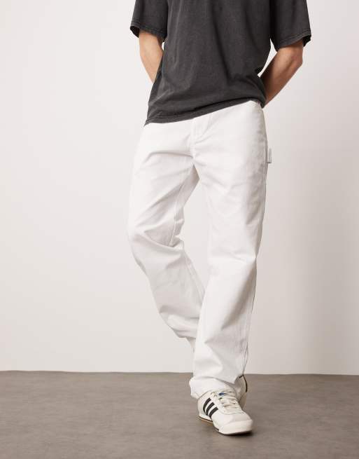 Dickies utility carpenter style painter pants in white | ASOS