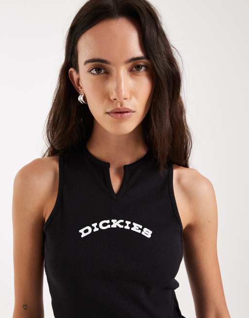 Dickies v-neck singlet in black, 3 of 4
