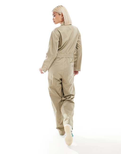 Dickies – Vale – Beżowy kombinezon z długimi rękawami w roboczym stylu, 2 z 4