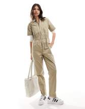 Liquor N Poker kick flare jumpsuit with belt