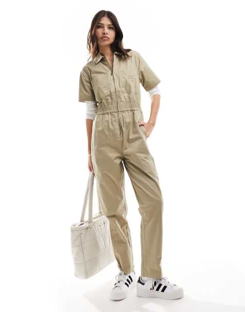Dickies Vale coverall jumpsuit in khaki - view 1
