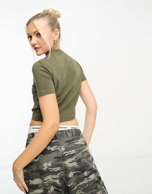 Olive green hot sale baby shirt