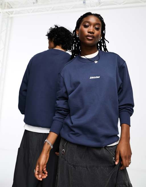 Dickies valley falls central logo sweatshirt in navy