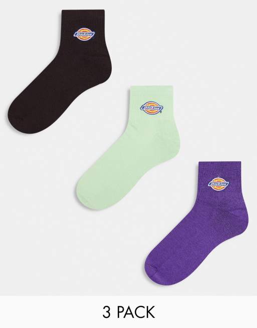 Dickies valley grove 3 pack mid socks in multi | ASOS