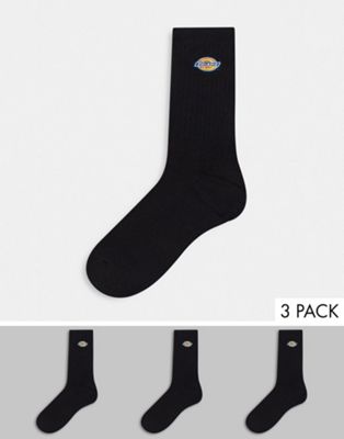 Dickies Valley Grove 3-pack sock in black - ASOS Price Checker
