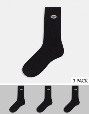 Dickies Valley Grove 3 pack socks in black