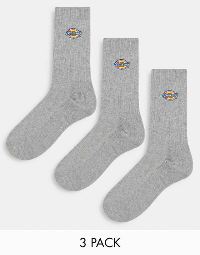 Dickies Valley Grove 3 pack socks in gray