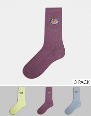 Dickies Valley Grove 3 pack socks in multi