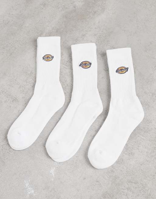 Dickies Valley Grove 3 Pack Socks In White Asos