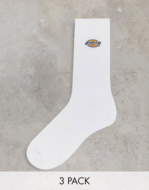 Dickies Valley Grove 3 Pack Socks In White Asos