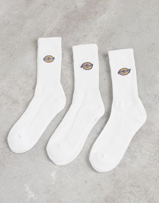 Dickies Valley Grove 3 pack socks in white