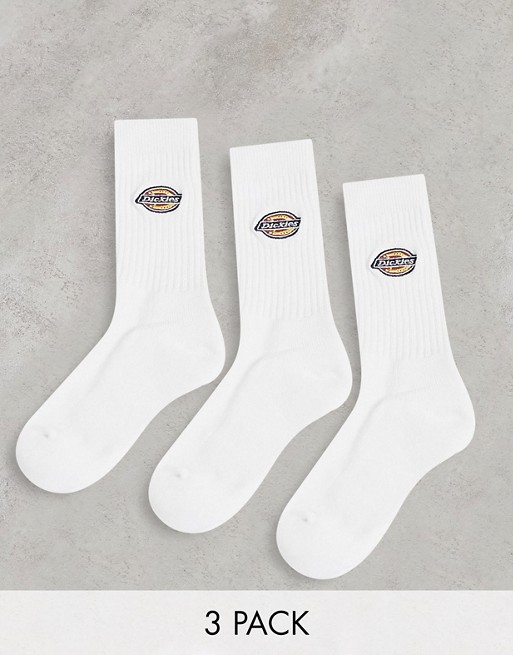 Dickies Valley Grove 3 pack socks in white