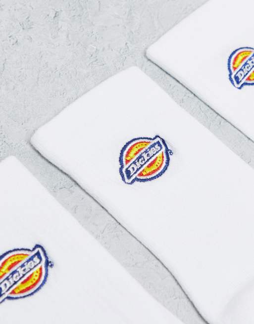 Dickies – Valley Grove – 3er-Pack mittelhohe Socke in Weiß, 3 von 4