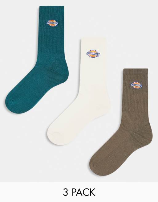 Dickies - Valley Grove - Confezione da 3 paia di calzini multicolore in tonalità neutre