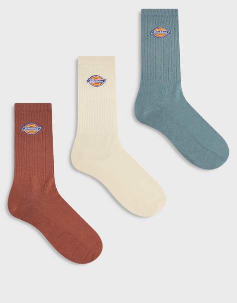 Dickies – Valley Grove – Gröna, beige och bruna strumpor, 3-pack - view 1