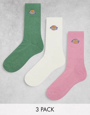 Dickies - Valley Grove - Lot de 3 paires de chaussettes - Multicolore