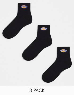 Dickies Valley Grove Mid Socks 3 Pack Multipack Black