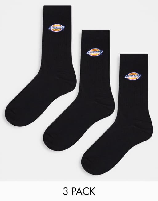 Dickies - Valley Grove - Multipakke med 3 par sportssokker i sort