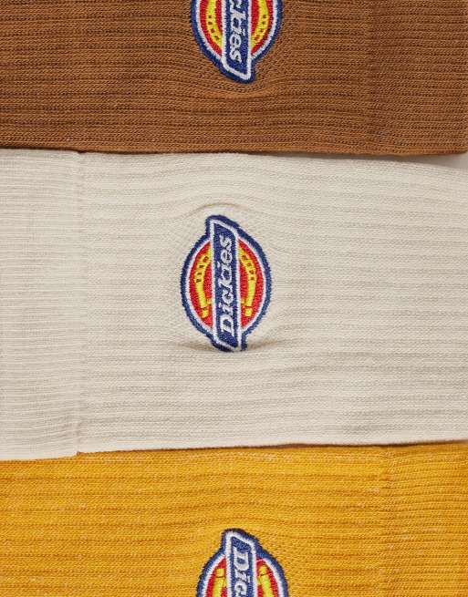 Dickies - Valley Grove - Set van 3 paar sokken in grijs, bruin en geel, 3 van 3