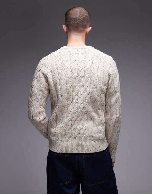 Dickies - Vanleer - Pull en maille torsadée épaisse - Blanc cassé, 3 de 5